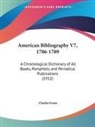 Charles Evans - American Bibliography V7, 1786-1789