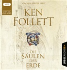 Ken Follett, Joachim Kerzel, Kerzel. Joachim - Die Säulen der Erde, 2 Audio-CD, 2 MP3 (Hörbuch)