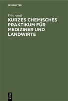 Fritz Arndt - Kurzes chemisches Praktikum für Mediziner und Landwirte