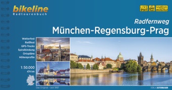 Esterbauer Verlag, Esterbaue Verlag, Esterbauer Verlag - München-Regensburg-Prag Radfernweg - 1:50.000, 474 km, wetterfest/reißfest, GPS-Tracks Download, LiveUpdate