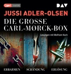 Jussi Adler-Olsen, Wolfram Koch - Die große Carl-Mørck-Box 1. Box.1, 3 Audio-CD, 3 MP3 (Hörbuch)