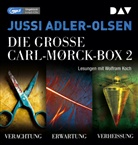 Jussi Adler-Olsen, Wolfram Koch - Die große Carl-Mørck-Box 2. Box.2, 6 Audio-CD, 6 MP3 (Hörbuch)