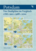 Gerd Gauglitz - Potsdam - Vier Stadtpläne im Vergleich - 1786, 1912, 1988, 2020