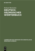 Richard Meckelein - Deutsch-Georgisches Wörterbuch