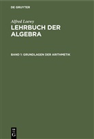 Alfred Loewy - Alfred Loewy: Lehrbuch der Algebra - Band 1: Grundlagen der Arithmetik