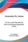 M. Aristotele, Immanuel Bekker - Aristoteles De Anima