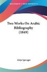 Aloys Sprenger - Two Works On Arabic Bibliography (1849)