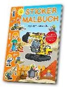 Sticker-Malbuch - Auf der Baustelle
