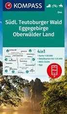KOMPASS-Karte GmbH, KOMPASS-Karten GmbH, KOMPASS-Karten GmbH - KOMPASS Wanderkarte 844 Südlicher Teutoburger Wald - Eggegebirge - Oberwälder Land 1:50.000