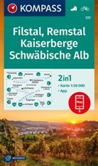KOMPASS-Karte GmbH, KOMPASS-Karten GmbH, KOMPASS-Karten GmbH - KOMPASS Wanderkarte 777 Filstal, Remstal, Kaiserberge, Schwäbische Alb 1:50.000