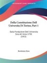 Bartolomeo Bona - Della Constituzione Dell Universita Di Torino, Part 1
