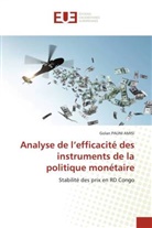 Golan PAUNI AMISI - Analyse de l'efficacité des instruments de la politique monétaire