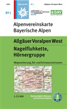 Deutscher Alpenverein, Deutsche Alpenverein e V, Deutscher Alpenverein e V, Deutscher Alpenverein e.V., für Digitalisierung Bre, und Vermessung Bayern L - Allgäuer Voralpen West, Nagelfluhkette, Hörnergruppe
