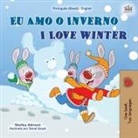 Shelley Admont, Kidkiddos Books - I Love Winter (Portuguese English Bilingual Book for Kids -Brazilian)