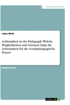 Lukas Welle - Achtsamkeit in der Pädagogik. Welche Möglichkeiten und Grenzen birgt die Achtsamkeit für die Sozialpädagogische Praxis?
