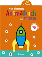 Loew Kreativ, Loewe Kreativ, Loewe Kreativ - Mein allererstes Ausmalbuch mit Stickern (Rakete)