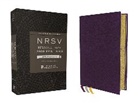 Zondervan, Zondervan - NRSV, Personal Size Large Print Bible with Apocrypha, Premium Goatskin Leather, Purple, Premier Collection, Printed Page Edges, Comfort Print