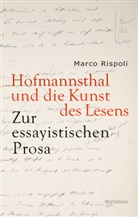 Marco Rispoli, Marco (Prof. Dr.) Rispoli - Hofmannsthal und die Kunst des Lesens