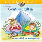 Liane Schneider, Eva Wenzel-Bürger - LESEMAUS 205: "Conni geht zelten" + "Conni schläft im Kindergarten" Conni Doppelband