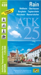 Landesam für Digitalisierung Breitband un, Breitband und Vermessung Landesamt für Digitalisierung - ATK25-K09 Rain (Amtliche Topographische Karte 1:25000)