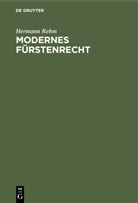 Hermann Rehm - Modernes Fürstenrecht