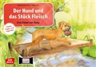 Monika Lefin-Kirsch, Petra Lefin - Der Hund und das Stück Fleisch. Eine Fabel von Äsop. Kamishibai Bildkartenset.