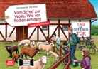 Lydia Hauenschild, Mile Penava - Vom Schaf zur Wolle. Wie ein Faden entsteht. Kamishibai Bildkartenset.