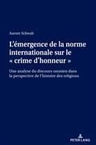 Aurore Schwab - L'émergence de la norme internationale sur le « crime d'honneur »