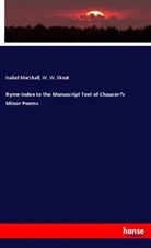 Isabel Marshall, W. W. Skeat - Ryme-Index to the Manuscript Text of Chaucer's Minor Poems