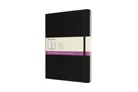Moleskine Notizbuch - Doppelte Lineatur, X-Large, Liniert-Blanko, Schwarz
