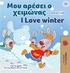 Shelley Admont, Kidkiddos Books - I Love Winter (Greek English Bilingual Book for Kids)