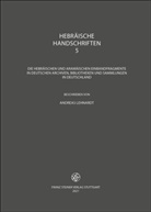 Tilmnan Seidensticker - Hebr&auml;ische Handschriften: Hebr&auml;ische Handschriften