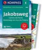 Rorbert Schwänz - KOMPASS Wanderführer Jakobsweg Camino del Norte, 60 Touren mit Extra-Tourenkarte