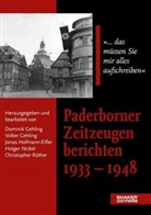 Hofmann-Eifler Jonas, Dominik Gehling, Volker Gehling, Hofmann-Eifler Jonas - Paderborner Zeitzeugen berichten 1933 - 1948