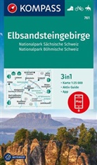 KOMPASS-Karte GmbH, KOMPASS-Karten GmbH, KOMPASS-Karten GmbH - KOMPASS Wanderkarte 761 Elbsandsteingebirge, Nationalpark Sächsische Schweiz, Nationalpark Böhmische Schweiz