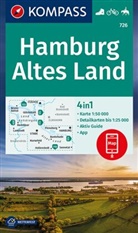 KOMPASS-Karte GmbH, KOMPASS-Karten GmbH, KOMPASS-Karten GmbH - KOMPASS Wanderkarte 726 Hamburg, Altes Land 1:50.000