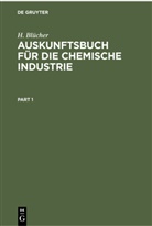 H Blücher, H. Blücher - Auskunftsbuch für die Chemische Industrie