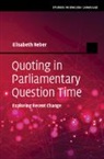 Elisabeth Reber, Reber Elisabeth - Quoting in Parliamentary Question Time