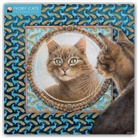 Flame Tree Publishing, Lesley Ivory, Lesley Anne Ivory, Flame Tree Studio - Ivory Cats By Lesley Anne Ivory Wall Calendar 2022 (Art Calendar)