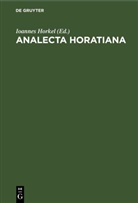 Ioannes Horkel - Analecta Horatiana