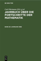 Max Henoch, Emil Lampe, Carl Ohrtmann - Jahrbuch über die Fortschritte der Mathematik - Band 29: Jahrgang 1898