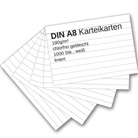 ademo Verlag - Karteikarten 1000 Stück A8 weiß liniert
