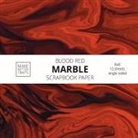 Make Better Crafts - Blood Red Marble Scrapbook Paper