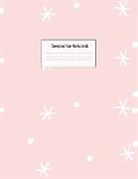 Allegra Edupublishing - Composition Notebook: Wide Ruled Lined Paper: Large Size 8.5x11 Inches, 110 pages. Notebook Journal: Pink Dots Stars Workbook for Preschoole