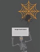 Allegra Edupublishing - Composition Notebook: Wide Ruled Lined Paper: Large Size 8.5x11 Inches, 110 pages. Notebook Journal: Dark Theme Halloween Workbook for Presc