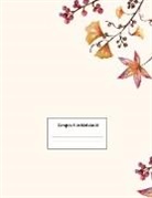 Allegra Edupublishing - Composition Notebook: Wide Ruled Lined Paper: Large Size 8.5x11 Inches, 110 pages. Notebook Journal: Autumn Flower Plants Workbook for Presc