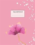 Allegra Edupublishing - Composition Notebook: Wide Ruled Lined Paper: Large Size 8.5x11 Inches, 110 pages. Notebook Journal: Pretty Pink Flower Workbook for Prescho