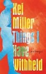 Kei Miller, Miller Kei - Things I Have Withheld