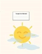 Allegra Edupublishing - Composition Notebook: Wide Ruled Lined Paper: Large Size 8.5x11 Inches, 110 pages. Notebook Journal: Sun Shining Clouds Workbook for Prescho