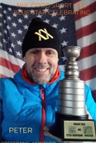 Peter Oberfrank - Hunziker, Peter Oberfrank - Hunziker - NHL good sport and blue star celebrating